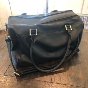 Isoki Large Diaper Bag - Black - Vegan Leather